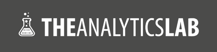 The Analytics Lab logo wit grijs